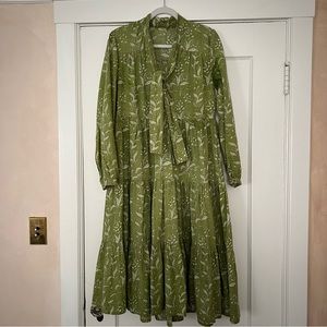 Matta Organic Cotton Printed Midi Dress, size M